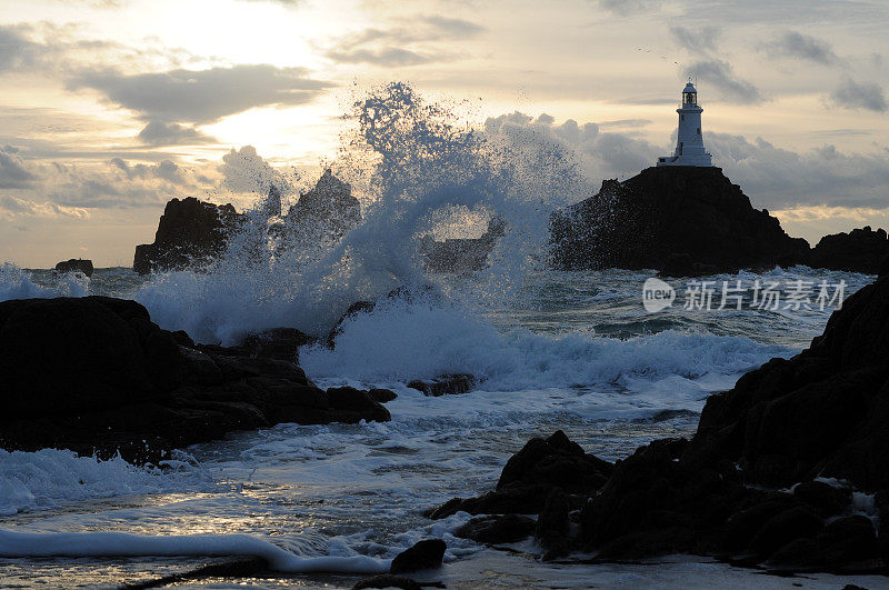 La Corbiere，泽西岛，英国